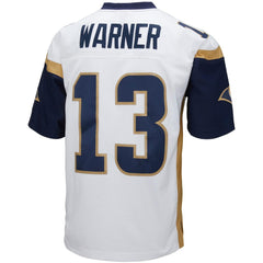 Kurt Warner Los Angeles Rams Big & Tall 2001 Retired Player Replica Jersey White | Mitchell & Ness