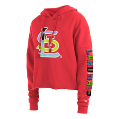 St. Louis Cardinals New Era Women's Fashion High Hip Pullover Hoodie - MLB