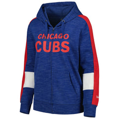 Chicago Cubs New Era Women's Colorblock Full-Zip Hoodie - MLB