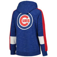 Chicago Cubs New Era Women's Colorblock Full-Zip Hoodie - MLB