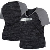 Chicago White Sox New Era Women's Plus Size Space Dye Raglan V-Neck T-Shirt - MLB