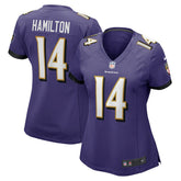 Kyle Hamilton Baltimore Ravens Women's Player Game Jersey Purple | Nike for Sale