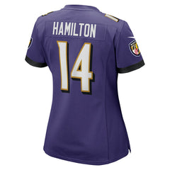 Kyle Hamilton Baltimore Ravens Women's Player Game Jersey Purple | Nike for Sale
