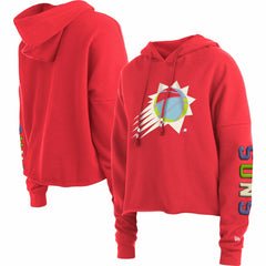 Phoenix Suns Women's Color Pack Cropped Top Pullover Hoodie Red - NBA