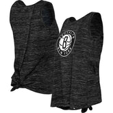 Brooklyn Nets Women's Space Dye Active Tank Top Black - NBA