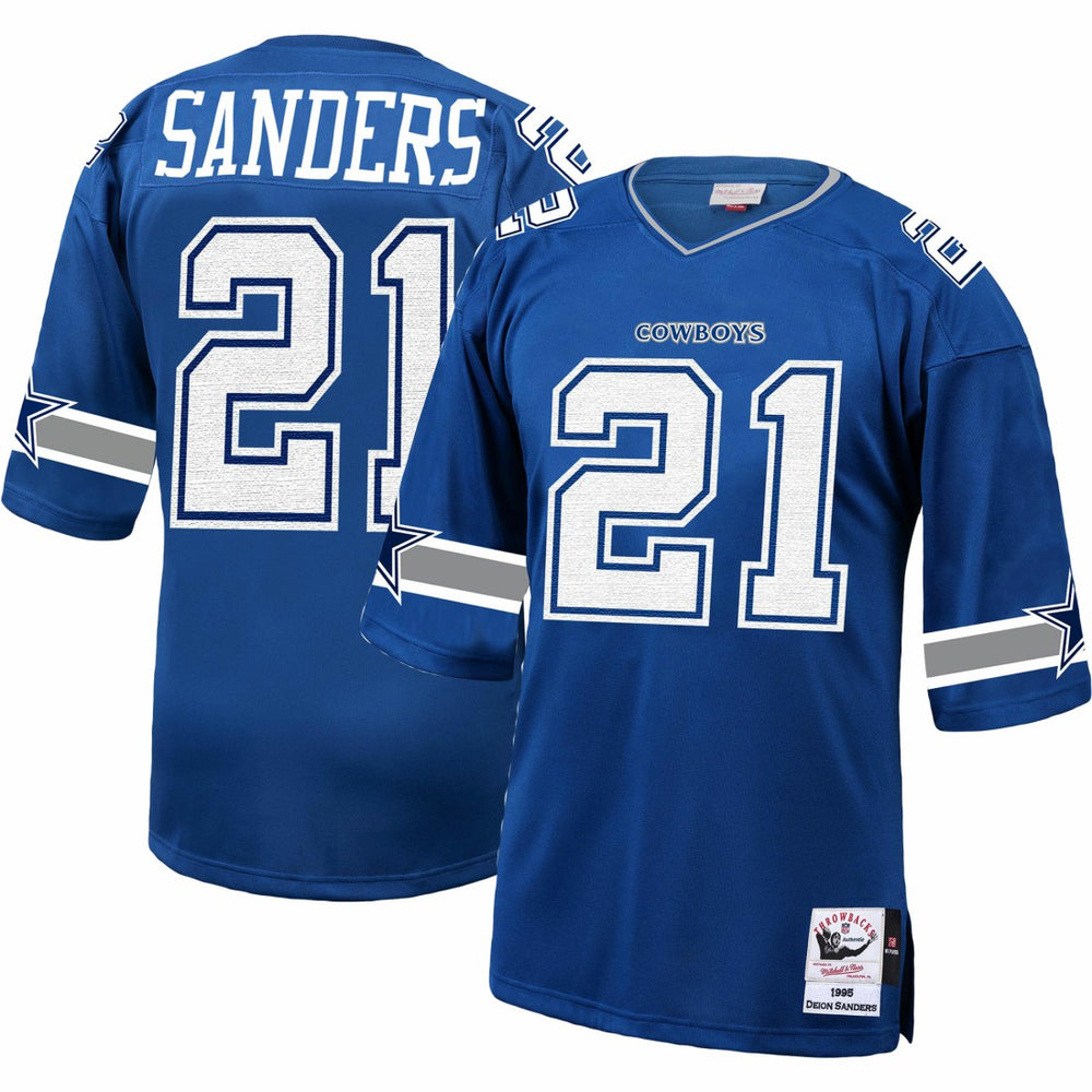 Deion Sanders Dallas Cowboys 1996 Authentic Throwback Retired Player Jersey Royal | Mitchell & Ness