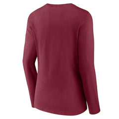 Washington Commanders Women's Hometown Sweep Long Sleeve V-Neck T-Shirt Burgundy | Fanatics