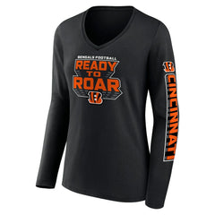 Cincinnati Bengals Women's Hometown Sweep Long Sleeve V-Neck T-Shirt Black | Fanatics