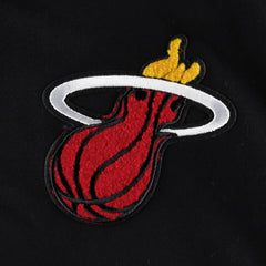 Miami Heat Pro Standard Women's Classic Fleece Cropped Pullover Hoodie Black - NBA
