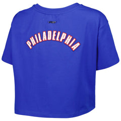 Philadelphia 76ers Pro Standard Women's Classics Boxy T-Shirt Royal - NBA