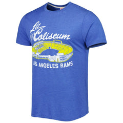 Los Angeles Rams Homage Stadium Tri-Blend T-Shirt Royal | NFL