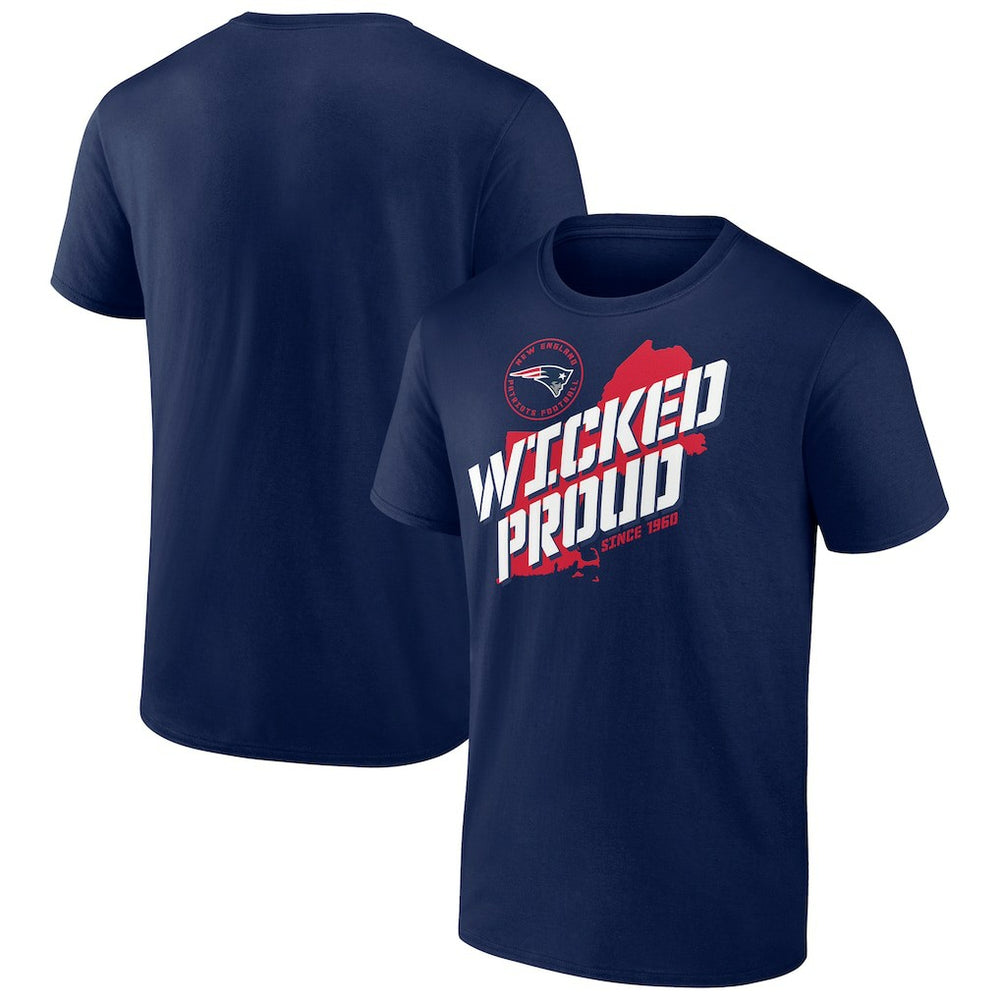 New England Patriots Hometown Collection Prime Time T-Shirt Navy | NFL