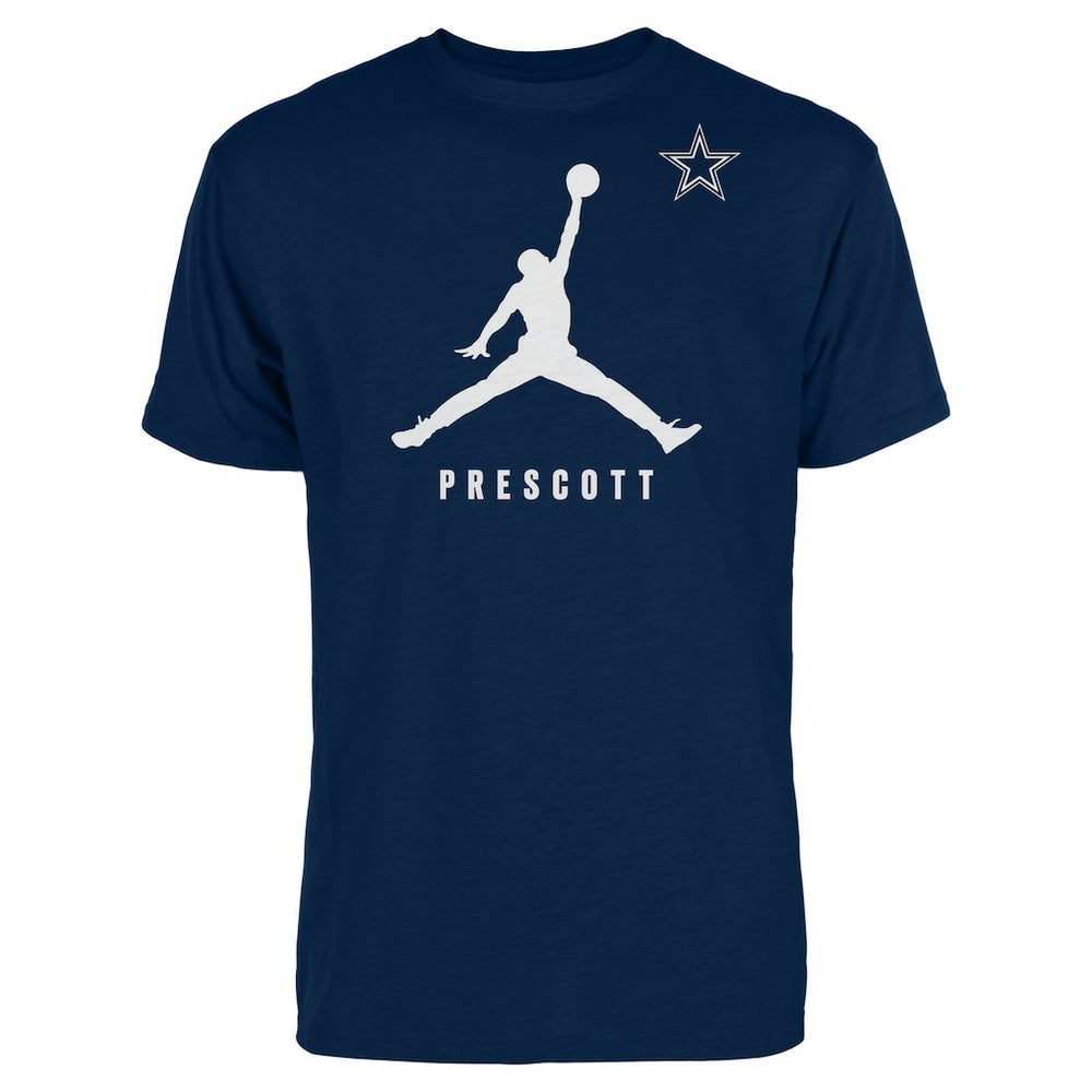 Dak Prescott Dallas Cowboys Jordan Brand Graphic T-Shirt Navy | NFL