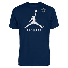 Dak Prescott Dallas Cowboys Jordan Brand Graphic T-Shirt Navy | NFL
