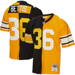 Jerome Bettis Pittsburgh Steelers 1996 Split Legacy Replica Jersey Black/Gold | Mitchell & Ness