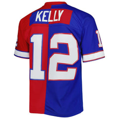 Jim Kelly Buffalo Bills 1990 Split Legacy Replica Jersey Royal/Red | Mitchell & Ness