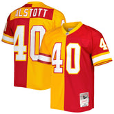 Mike Alstott Tampa Bay Buccaneers 1996 Split Legacy Replica Jersey Orange/Red | Mitchell & Ness