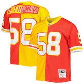 Derrick Thomas Kansas City Chiefs 1994 Split Legacy Replica Jersey Red/Gold | Mitchell & Ness