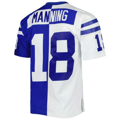 Peyton Manning Indianapolis Colts 1998 Split Legacy Replica Jersey Royal/White | Mitchell & Ness