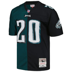 Brian Dawkins Philadelphia Eagles 2004 Split Legacy Replica Jersey Midnight Green/Black | Mitchell & Ness