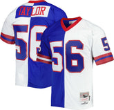 Lawrence Taylor New York Giants 1986 Split Legacy Replica Jersey Royal/White | Mitchell & Ness