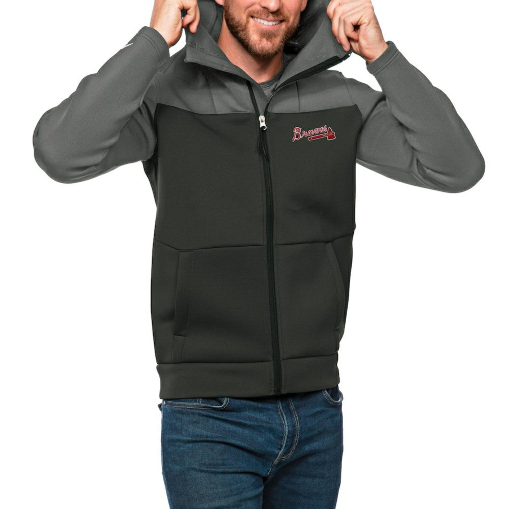 Atlanta Braves Antigua Protect Full-Zip Hoodie - MLB