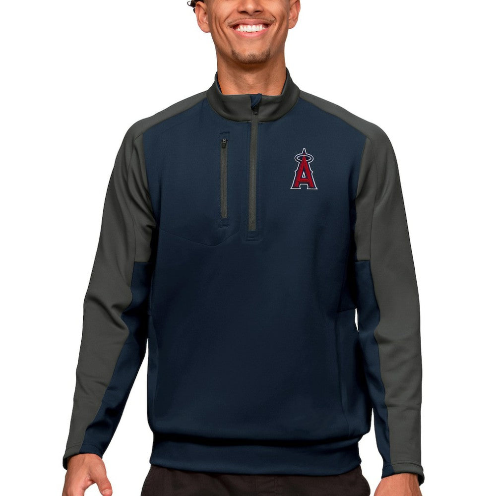 Los Angeles Angels Antigua Team Quarter-Zip Pullover Top - MLB
