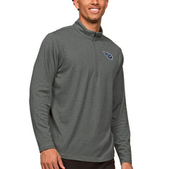 Tennessee Titans Antigua Epic Quarter-Zip Pullover Top Heathered Charcoal | NFL