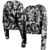 Chicago White Sox New Era Women's Tie-Dye Cropped Long Sleeve T-Shirt - MLB