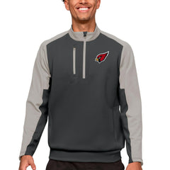 Arizona Cardinals Antigua Team Quarter-Zip Pullover Top Charcoal | NFL