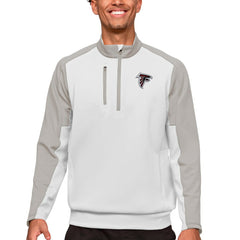 Atlanta Falcons Antigua Team Quarter-Zip Pullover Top White | NFL