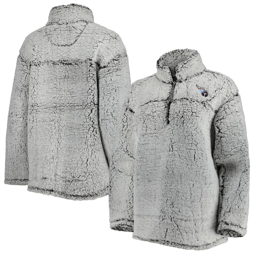 Tennessee Titans G-III 4Her by Carl Banks Women's Sherpa Quarter-Zip Jacket Gray | NFL