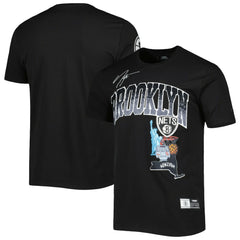 Brooklyn Nets Pro Standard Hometown Chenille T-Shirt Black - NBA