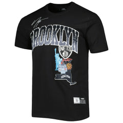 Brooklyn Nets Pro Standard Hometown Chenille T-Shirt Black - NBA