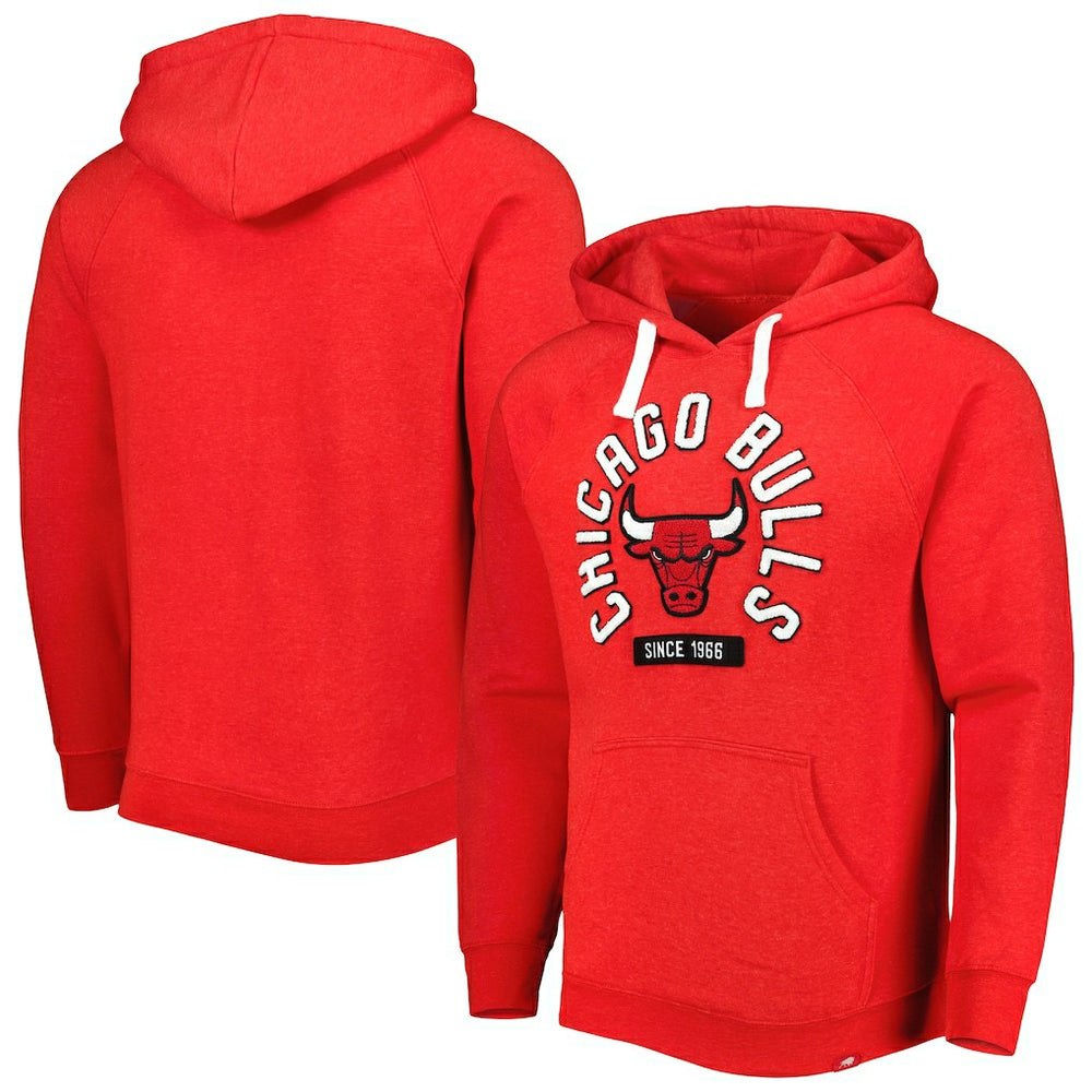 Chicago Bulls Sportiqe Unisex Athos Olson Tri-Blend Pullover Hoodie Red - NBA