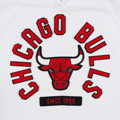 Chicago Bulls Sportiqe Unisex Athos Olson Tri-Blend Pullover Hoodie White - NBA