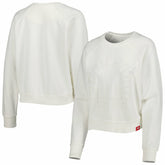 Chicago Bulls Sportiqe Women's Ashlyn Brava Raglan Pullover Sweatshirt Cream - NBA
