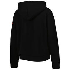 Chicago Bulls Sportiqe Women's Leona Ava Fleece Tri-Blend Pullover Hoodie Black - NBA