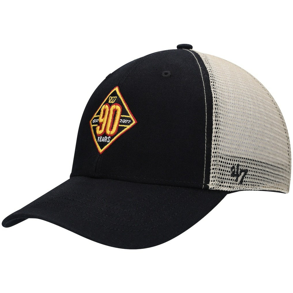 Washington Commanders '47 90th Season MVP Trucker Snapback Hat Black/Natural | 47 brand