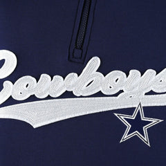 Dallas Cowboys Tommy Hilfiger Aiden Quarter-Zip Sweatshirt Navy/Silver | NFL