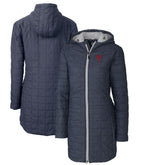 Philadelphia Phillies Cutter & Buck Women's Rainier Primaloft Eco Full-Zip Hoodie Long Coat - MLB