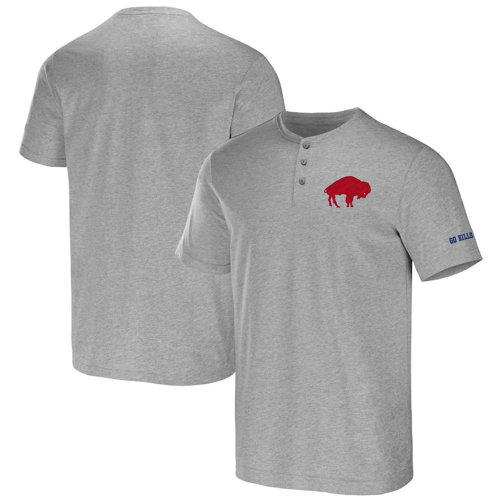 Buffalo Bills NFL x Darius Rucker Collection Henley T-Shirt Heathered Gray | Fanatics