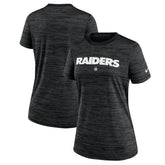 Las Vegas Raiders Women's Sideline Velocity Performance T-Shirt Black | Nike for Sale