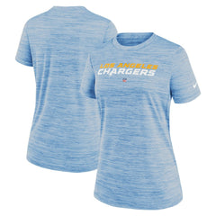 Los Angeles Chargers Women's Sideline Velocity Performance T-Shirt Powder Blue | Nike for Sale