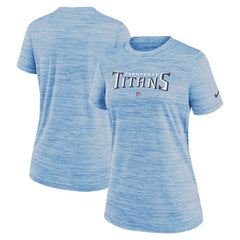 Tennessee Titans Women's Sideline Velocity Performance T-Shirt Light Blue | Nike for Sale