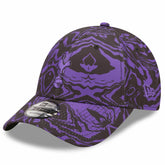 Tottenham Hotspur New Era Allover Print 9FORTY Adjustable Hat Black/Purple | New Era cheap