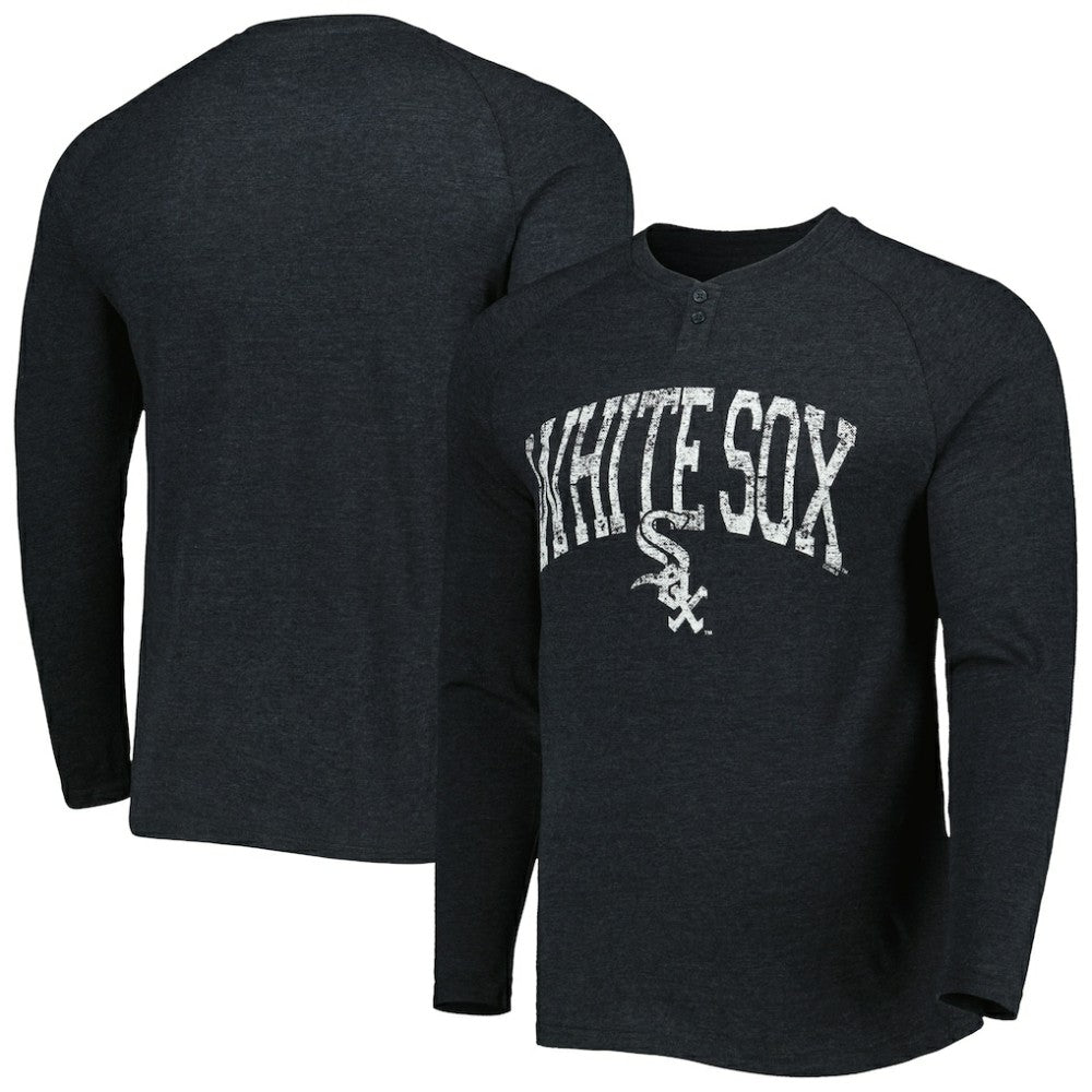 Chicago White Sox Concepts Sport Inertia Raglan Long Sleeve Henley Top - MLB