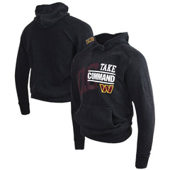 Take Command Washington Commanders DC PROPER Unisex Mineral Wash Vintage Pullover Hoodie Black | NFL