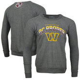 Washington Commanders DC PROPER Signature Raglan Vintage Pullover Sweatshirt Heather Gray | NFL
