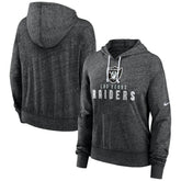Las Vegas Raiders Women's Gym Vintage Lightweight Pullover Hoodie Black | Nike for Sale